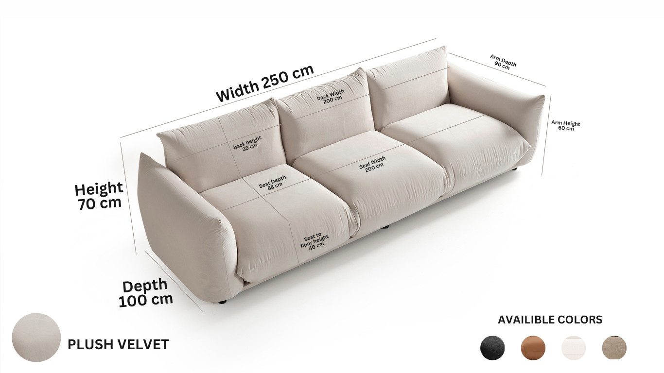 MARENCO NAPOLİ 3 SEATER SOFA
