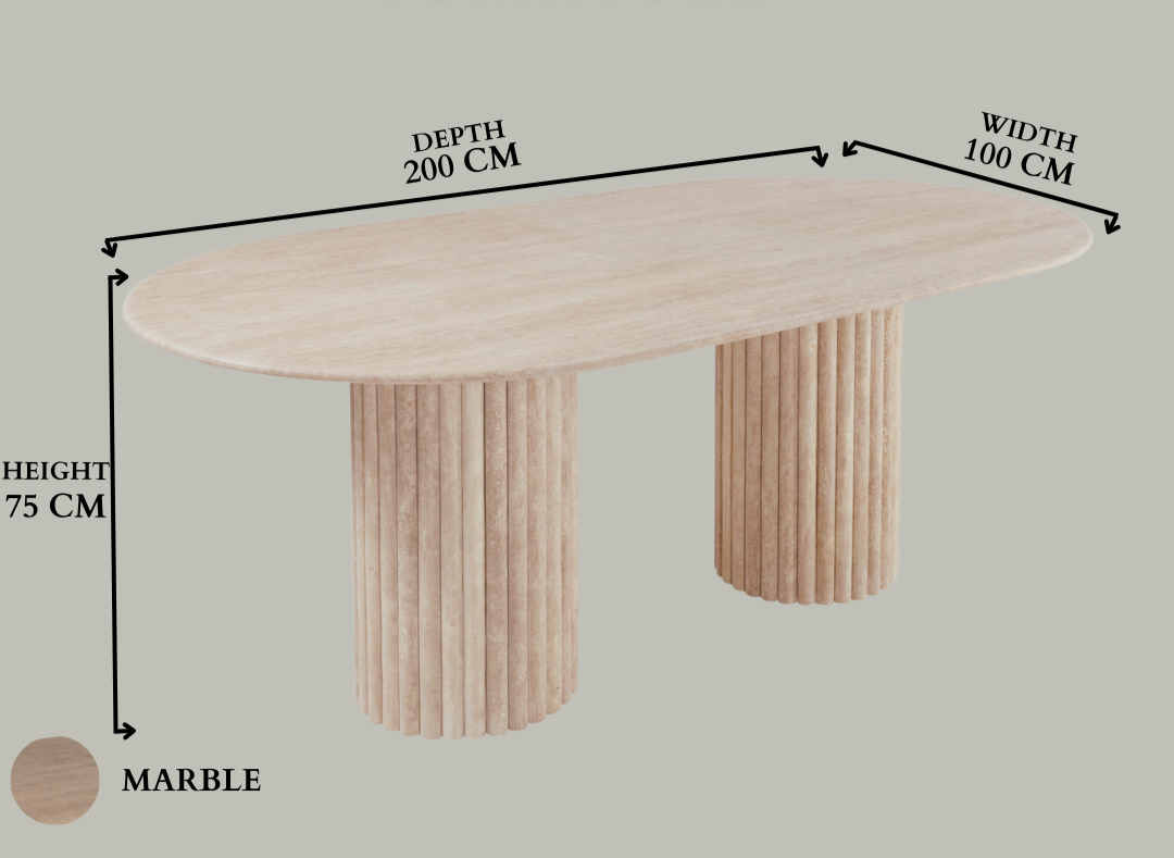 Tavertine Dining Table Strictly Furniture